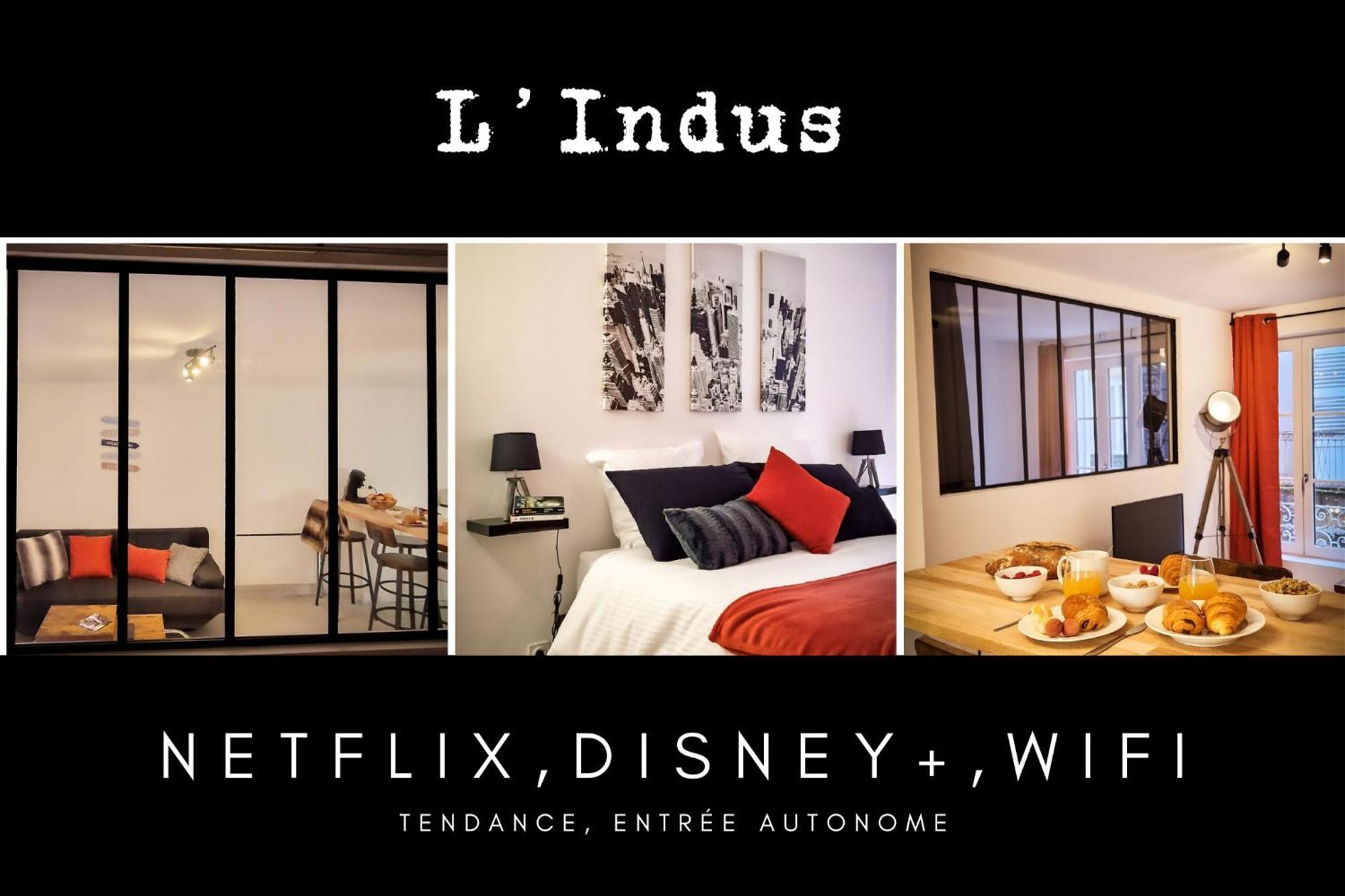 L'Indus 3 Etoiles Wifi, Netflix, Disney, Coeur De Bastide วีย์ฟร็องเช-เดอ-ฮูแอเก ภายนอก รูปภาพ